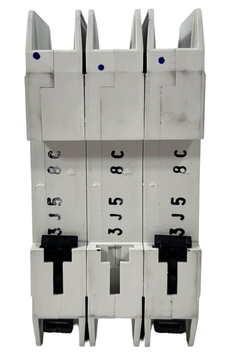Eaton WMZT3C08 Breaker 8A 3‑Pole 480Y/277V 10kA Type C DIN‑Rail Screw Terminals