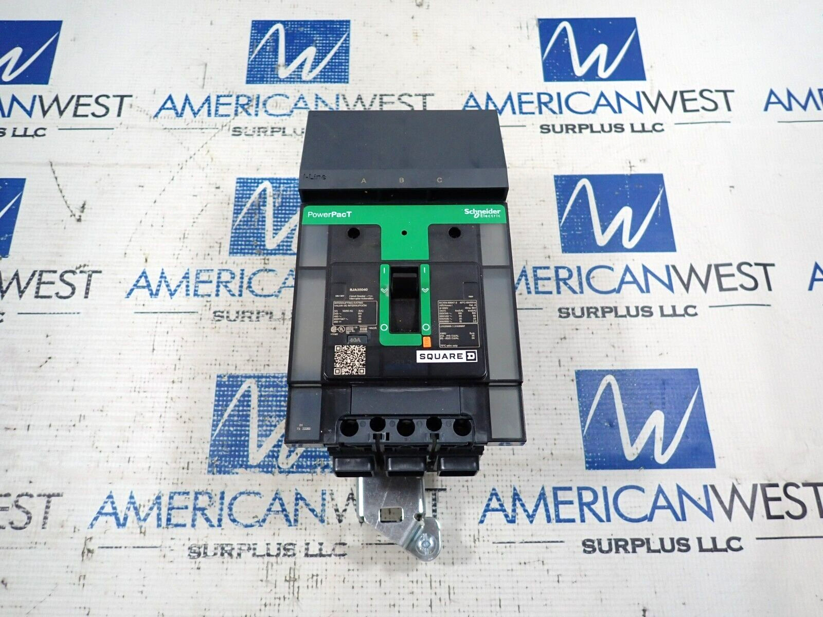 New Schneider Electric Square D BJA36040 3Pole 40Amp 65kA@480V PowerPact Breaker