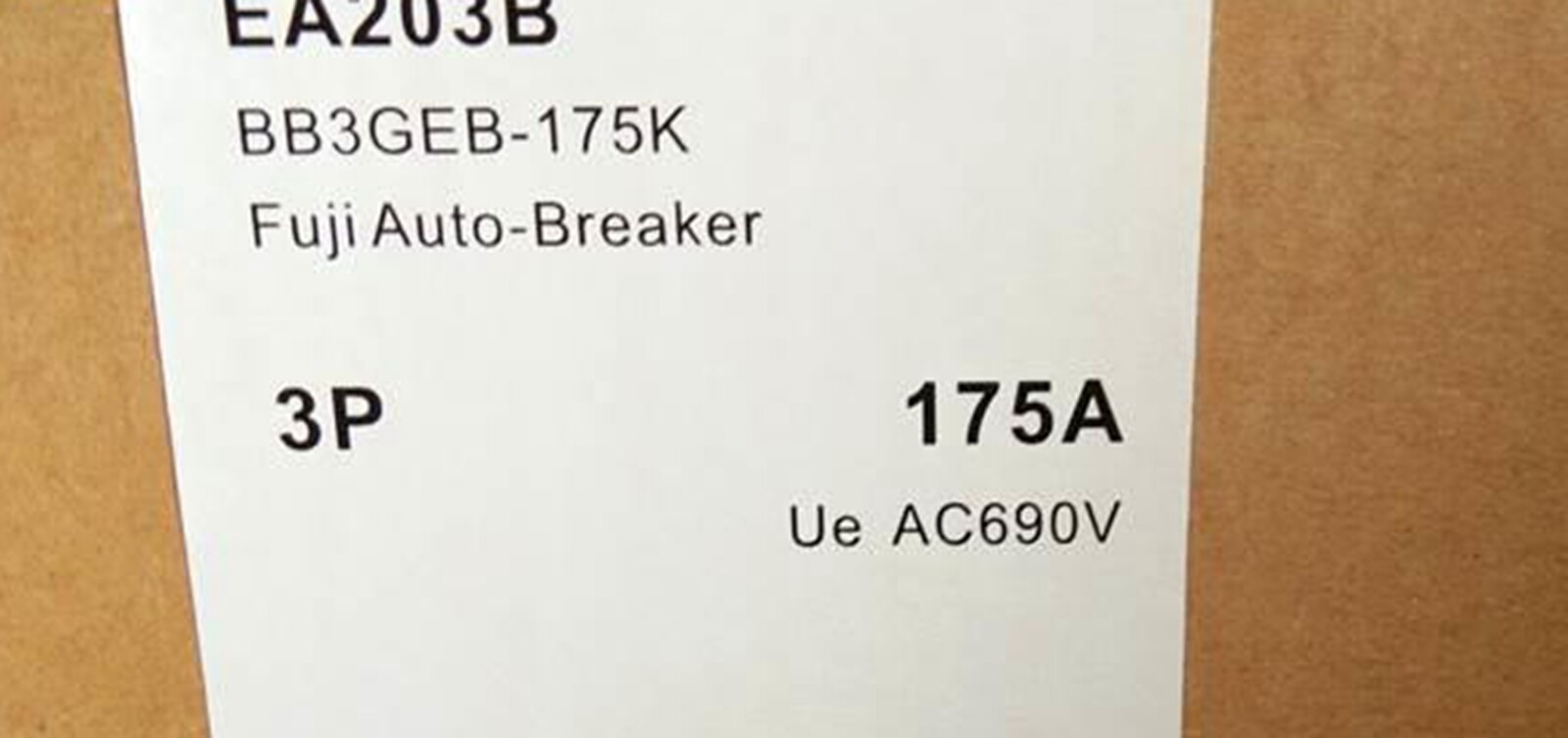 FUJI EA203B 175A Signature CIRCUIT BREAKER New in Box Programmable Type Logic