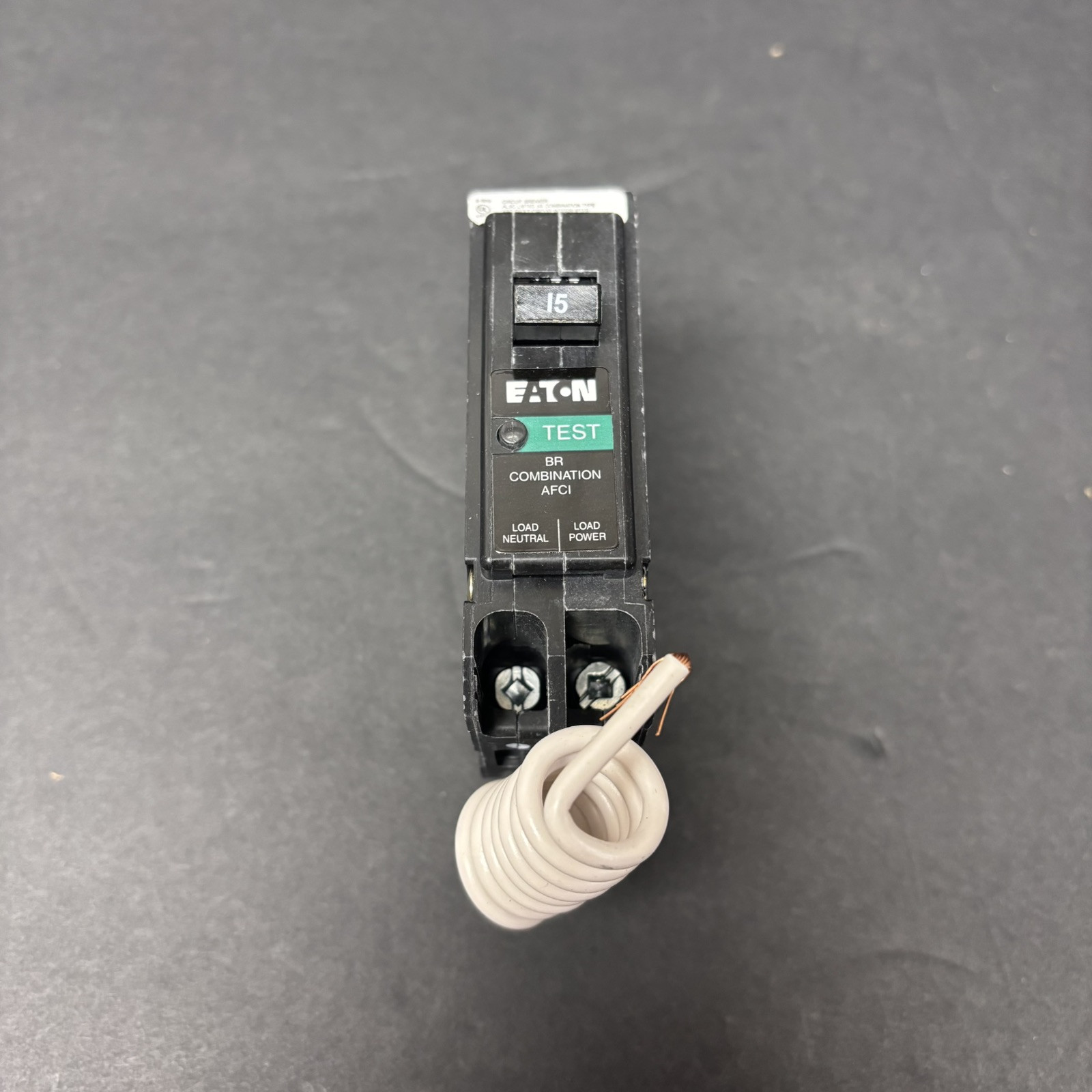 Eaton Cutler Hammer BRN115AFCS 15 Amp 1 Pole Combination AFCI Circuit Breaker S