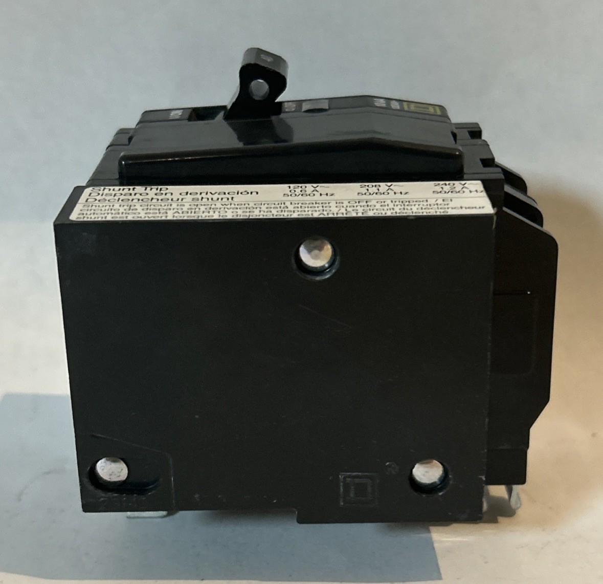 Square D QO2401021 40 Amp 2 Pole 120/240 V 50/60 Hz Plug-On Circuit Breaker