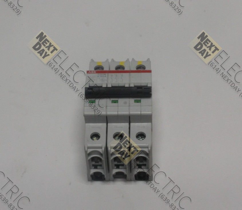 ABB, SU203M-L60A, 2CDS 273 339 R0587, Miniature Circuit Breaker 60a 60 Amp