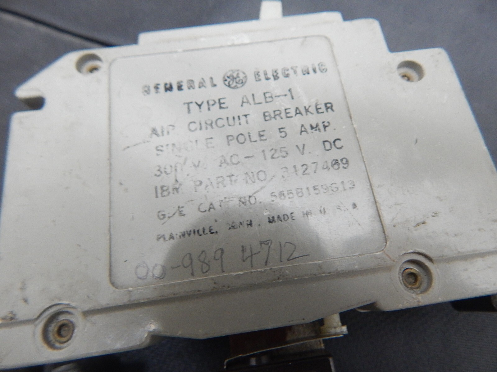 GE ALB-1 AIP CIRCUIT BREAKER 5A, 3127469, 565B159G13 – USA SELLER FAST SHIPPING