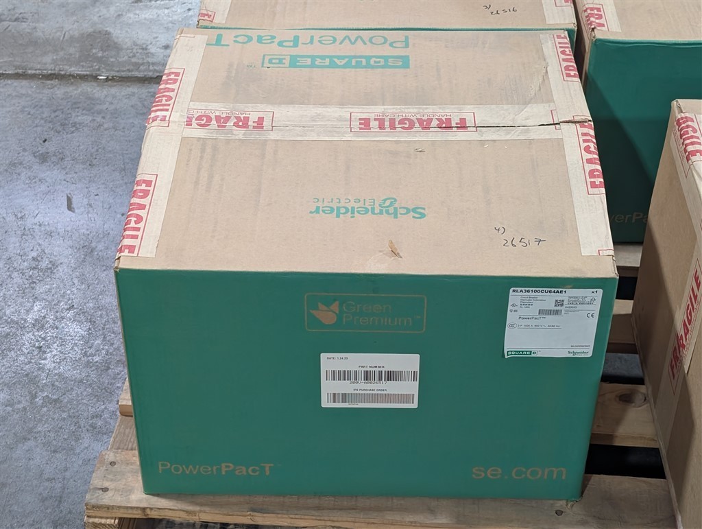 NEW 2500A Schneider RJF36250CU33AABSKJK PowerPact Bolt-On Circuit Breaker 600VAC