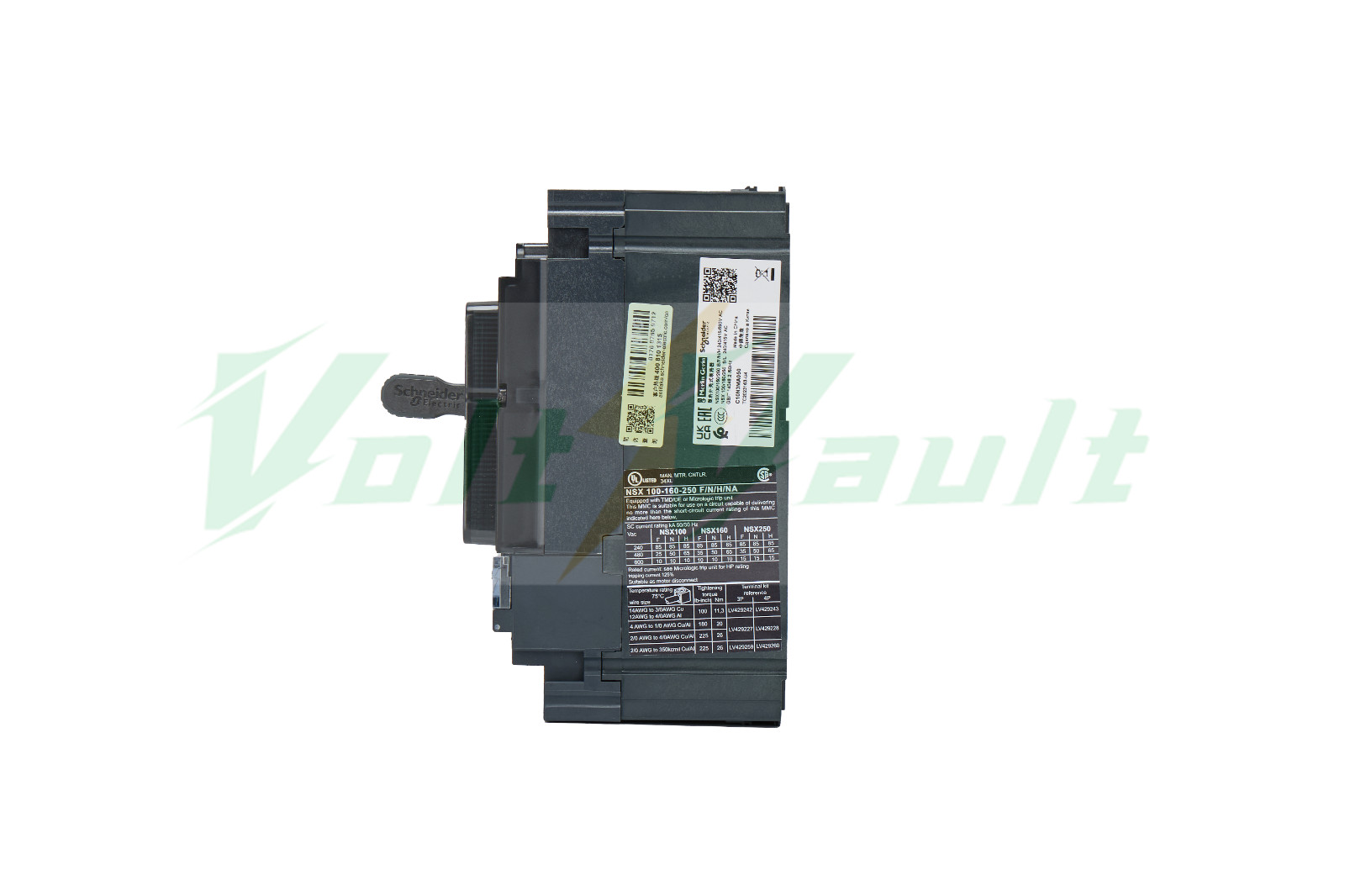 C10N3MA050 New Schneider Molded Case Circuit Breaker NSX100N 50kA MA 50A 3P3D F