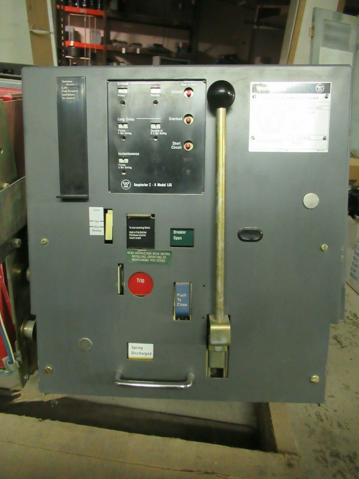 WESTINGHOUSE DS-416 1200 AMP LOW VOLTAGE BREAKER AMPTECTOR I – A MODEL: LIG
