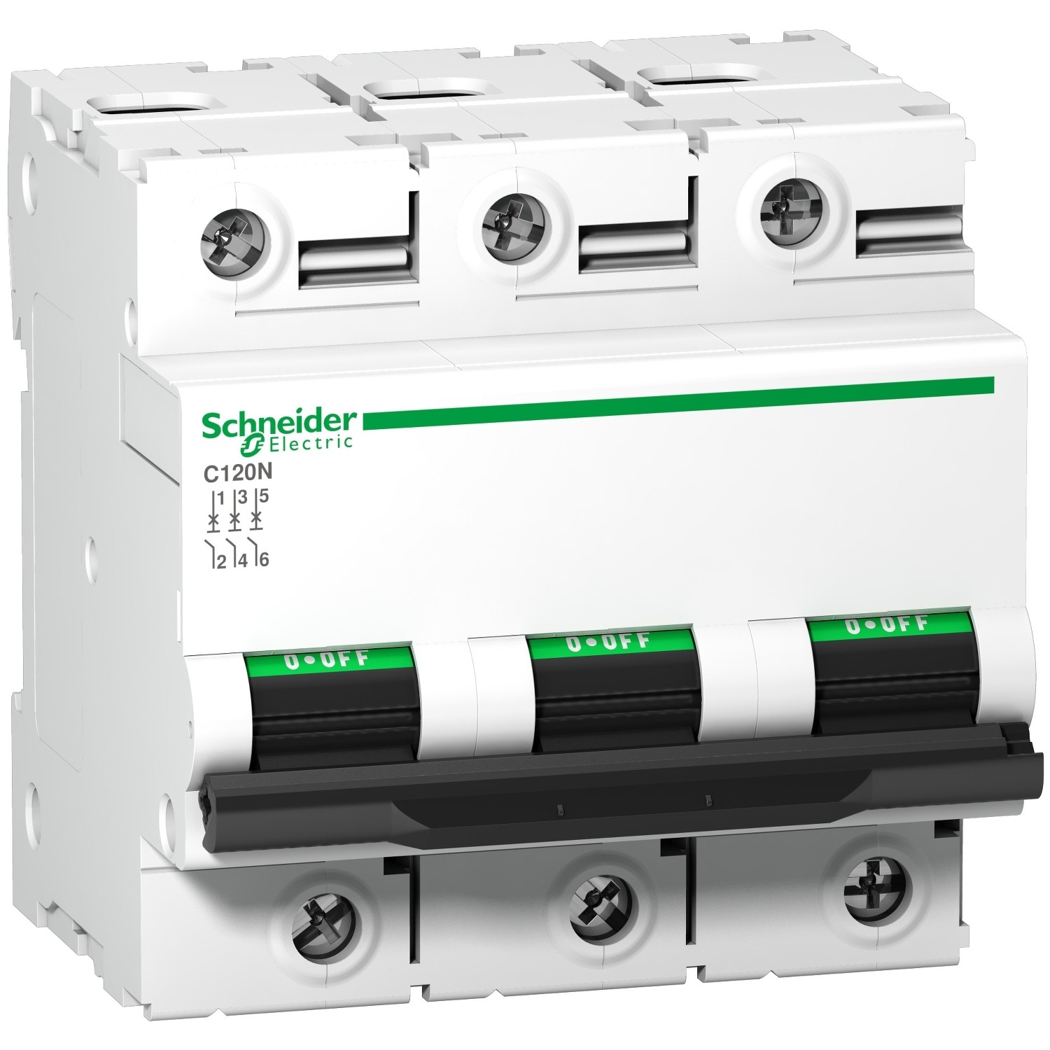 Schneider A9N18365 – Acti9 C120N MCB 3P C 80A 10000A 415V – Made in France