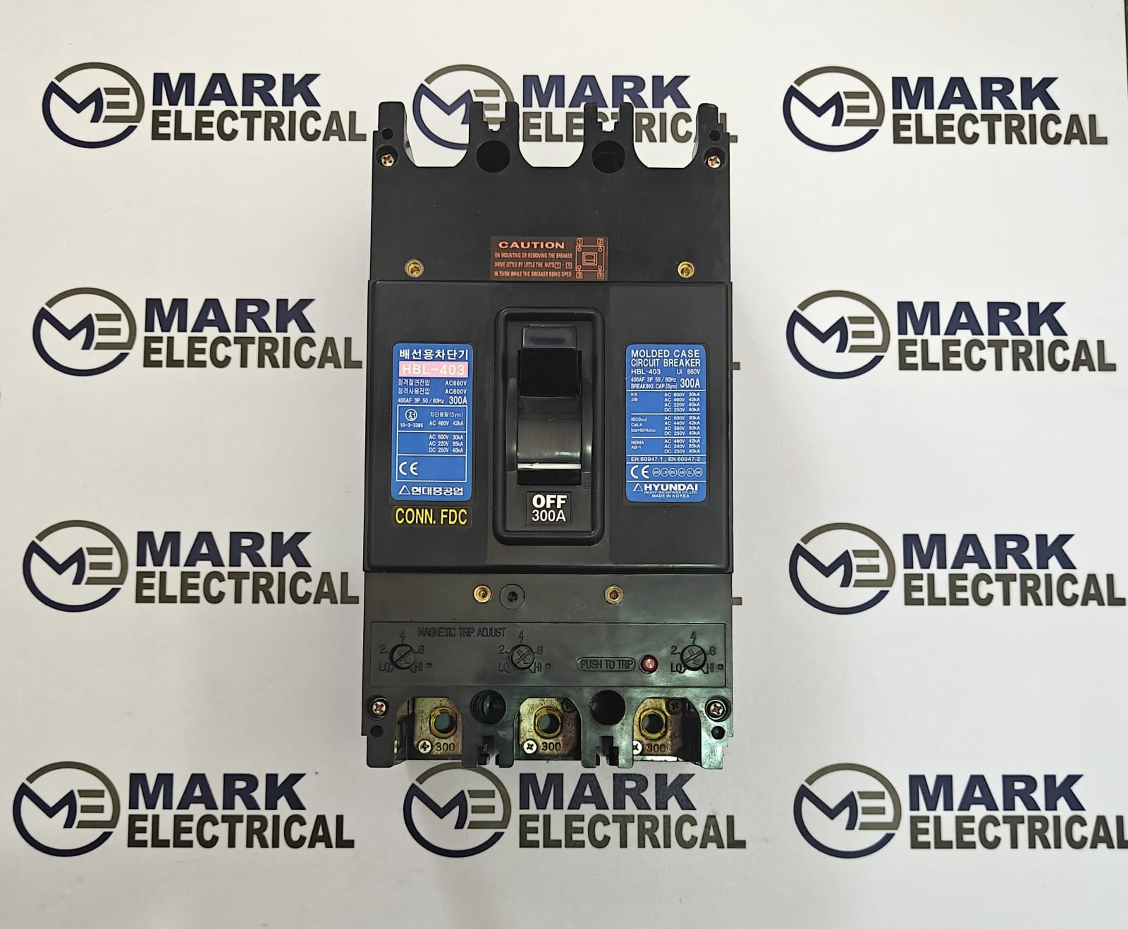 HYUNDAI ELECTRIC HBL-403 CIRCUIT BREAKER 300A 440VAC 42KA FREE FAST SHIPPING