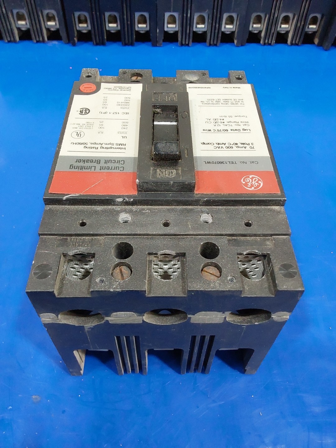 G.E TEL136070WL 70A Circuit Breaker 480/600V 3 Pole 70 Amp