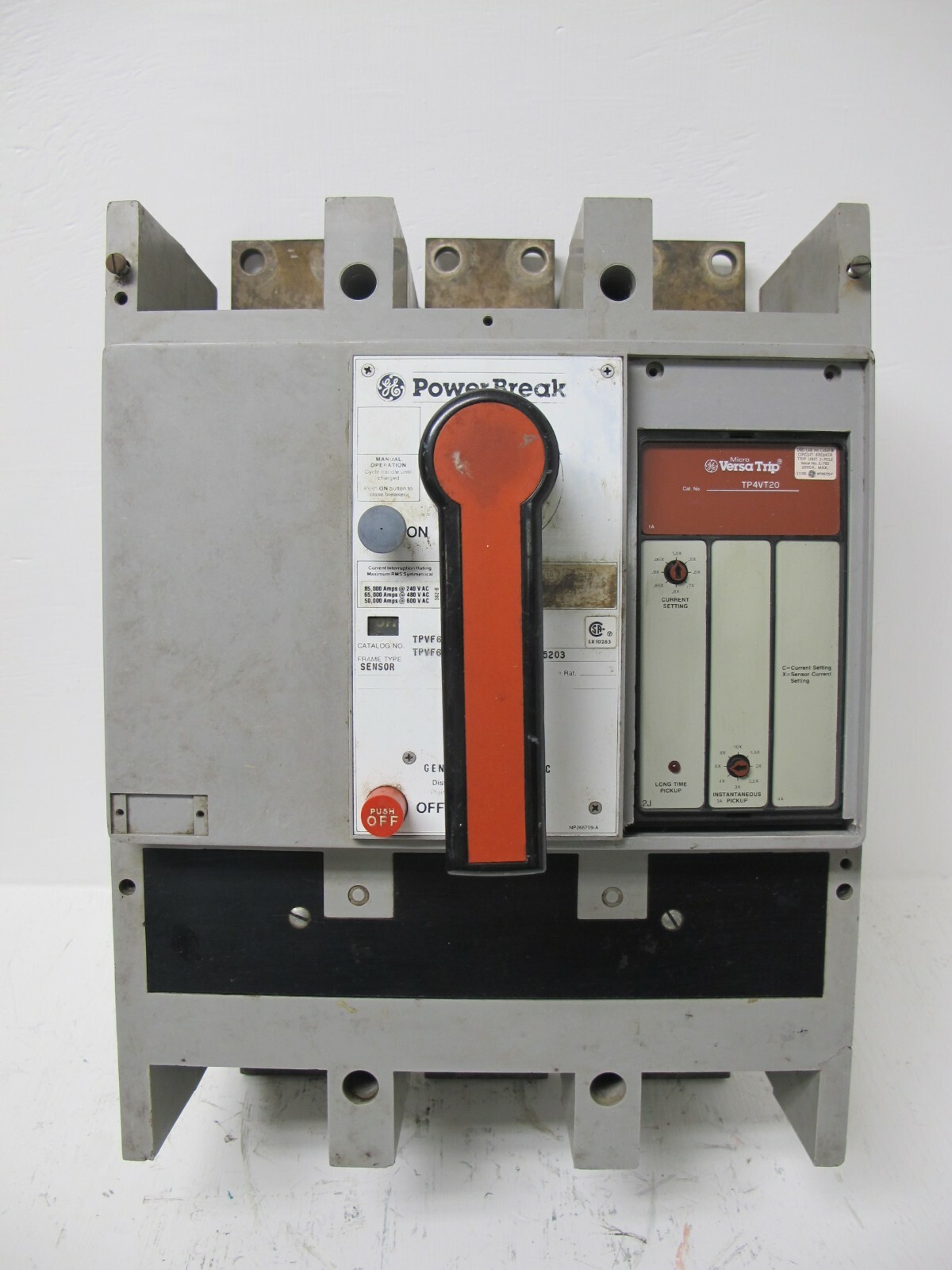 General Electric TPVF6620 2000 Amp PowerBreak Breaker VersaTrip LI TPVF TP4VT20