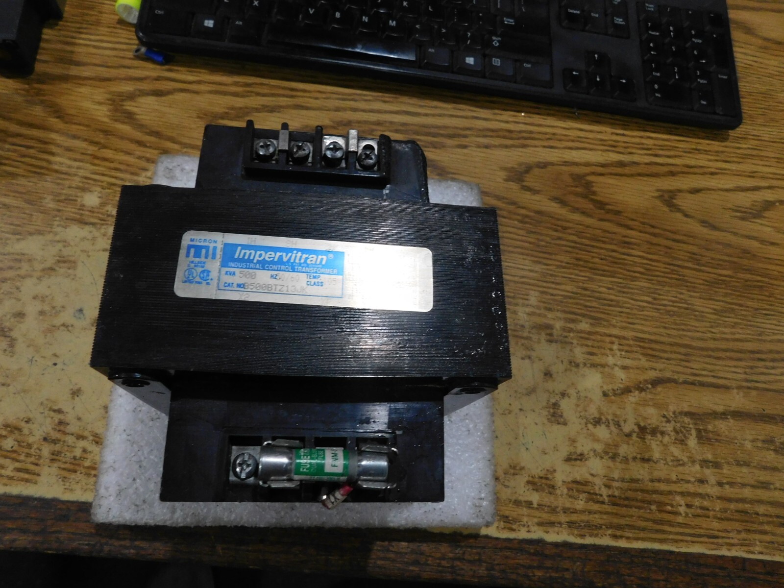 ImperviTran / Micron Control Cat. No: B500BTZ13JK. Control Transformer