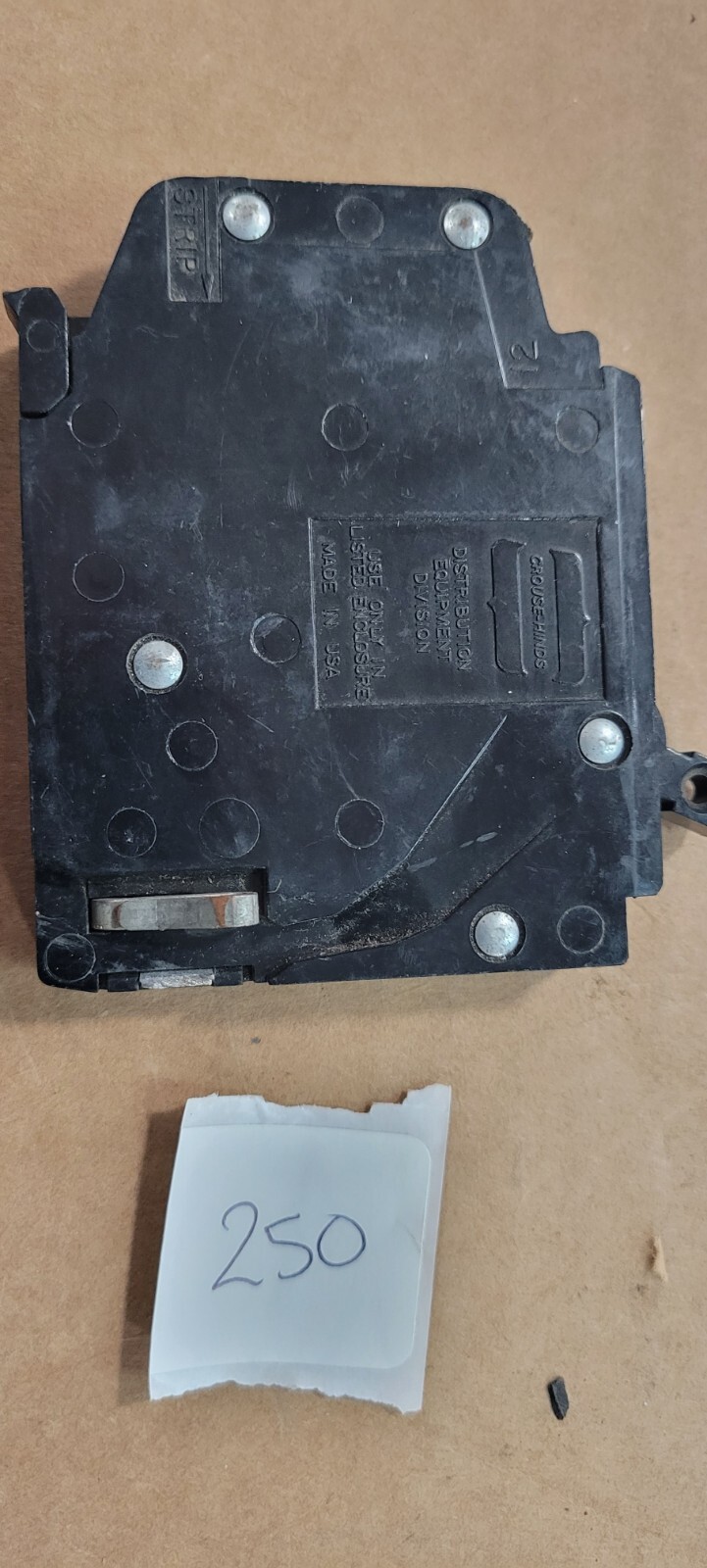 Crouse Hinds Challenger Crouse  MH115R A115R  Circuit Breaker Right Hook #250 