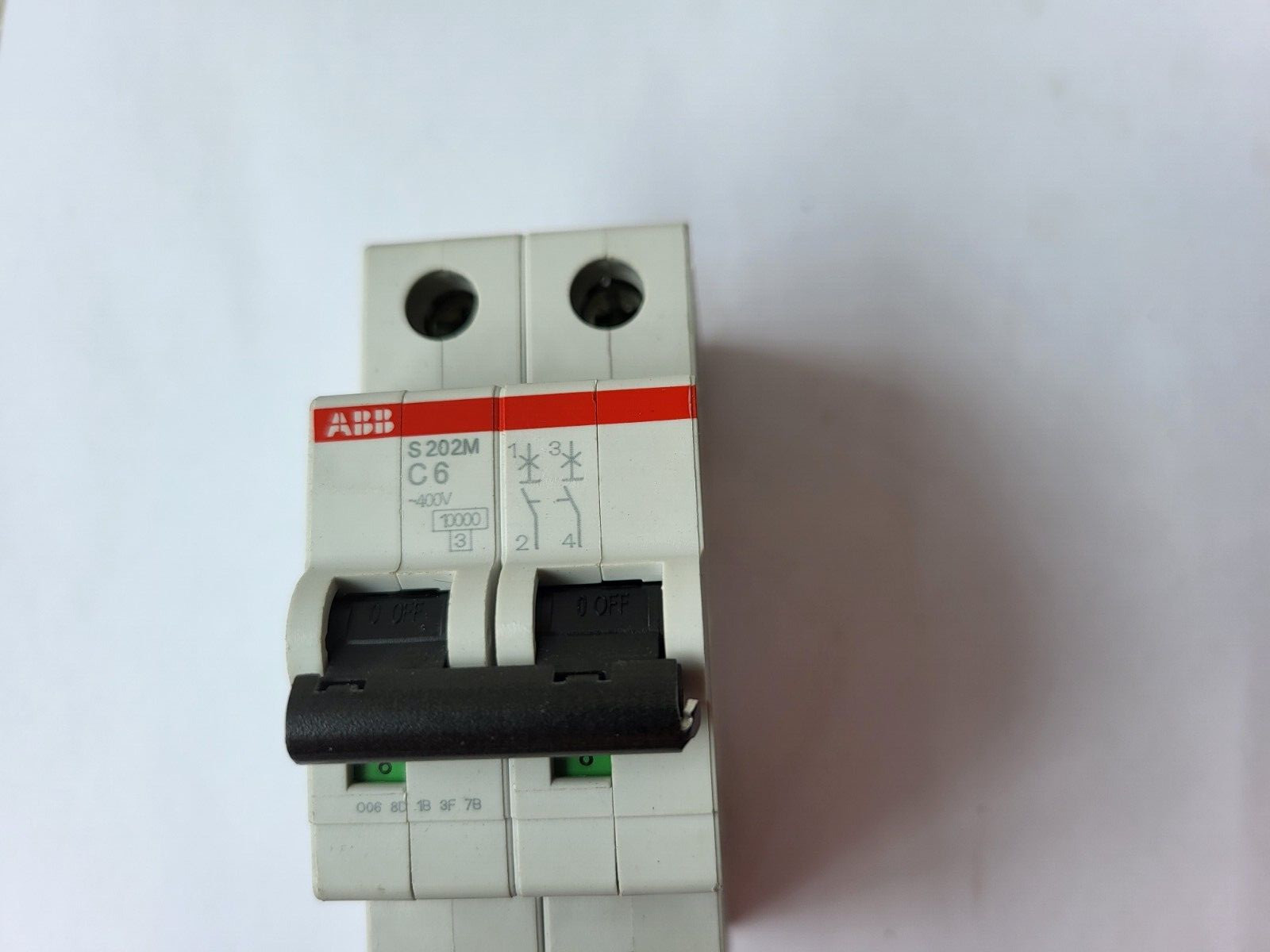 ABB S202M-C6 2CDS272001R0064 2 POLE CIRCUIT BREAKER (BR5.5BB2)