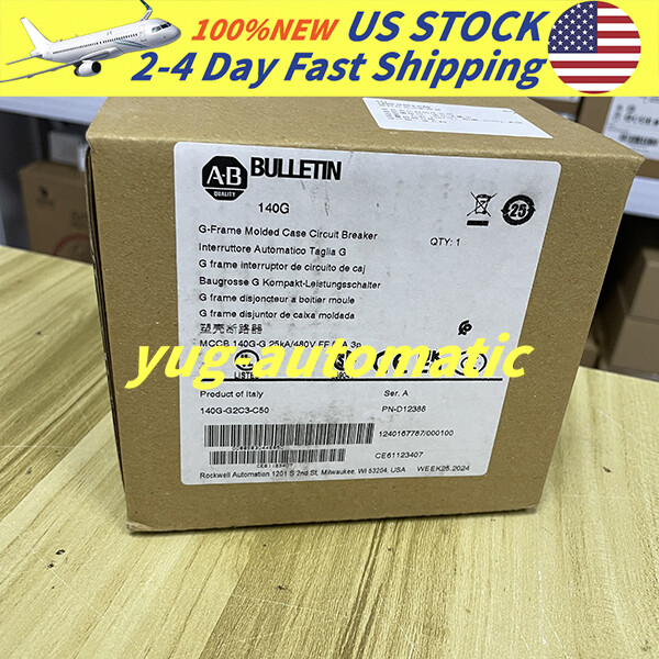 Brand New AB 3-Pole 480V Molded Case Circuit Breaker 140G-G2C3-C50 Free delivery