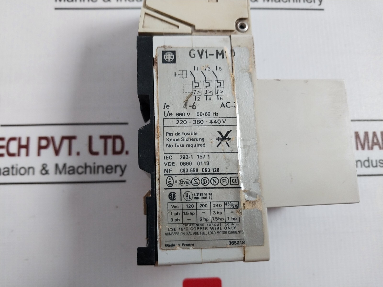 Telemecanique GV1-M10 Motor Circuit Breaker 220-380-440 V