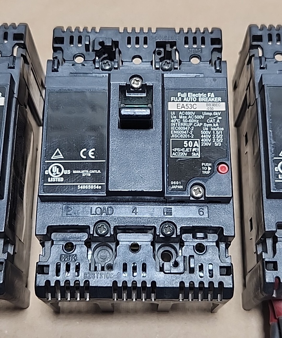 *PREOWNED* [3] Fuji Electric EA53C FA Auto Circuit Breaker 40A 220Vac + Warranty