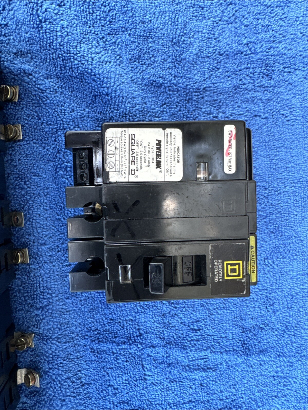 Square D EHB24020PL 20 Amp 2 Pole Circuit Breaker 277 VAC EHB Power Link.
