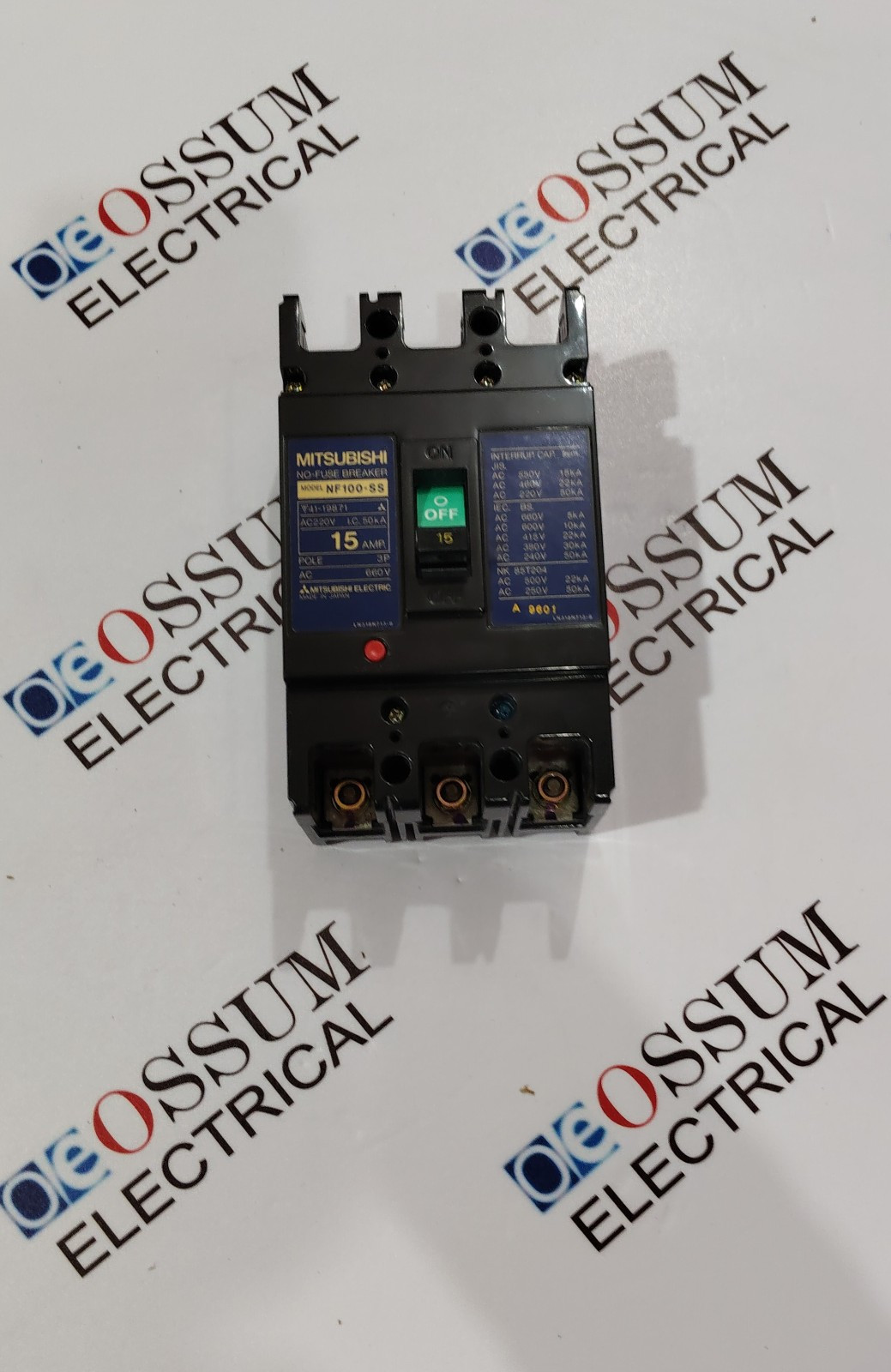 MITSUBISHI ELECTRIC NF100-SS CIRCUIT BREAKER 15A 440VAC 22KA FAST SHIP