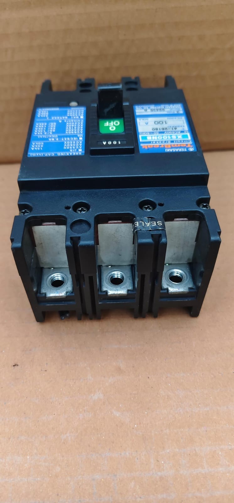 TERASAKI TEMBREAK XS100NB 100A 3 POLE AC690 50~60Hz 41-26180