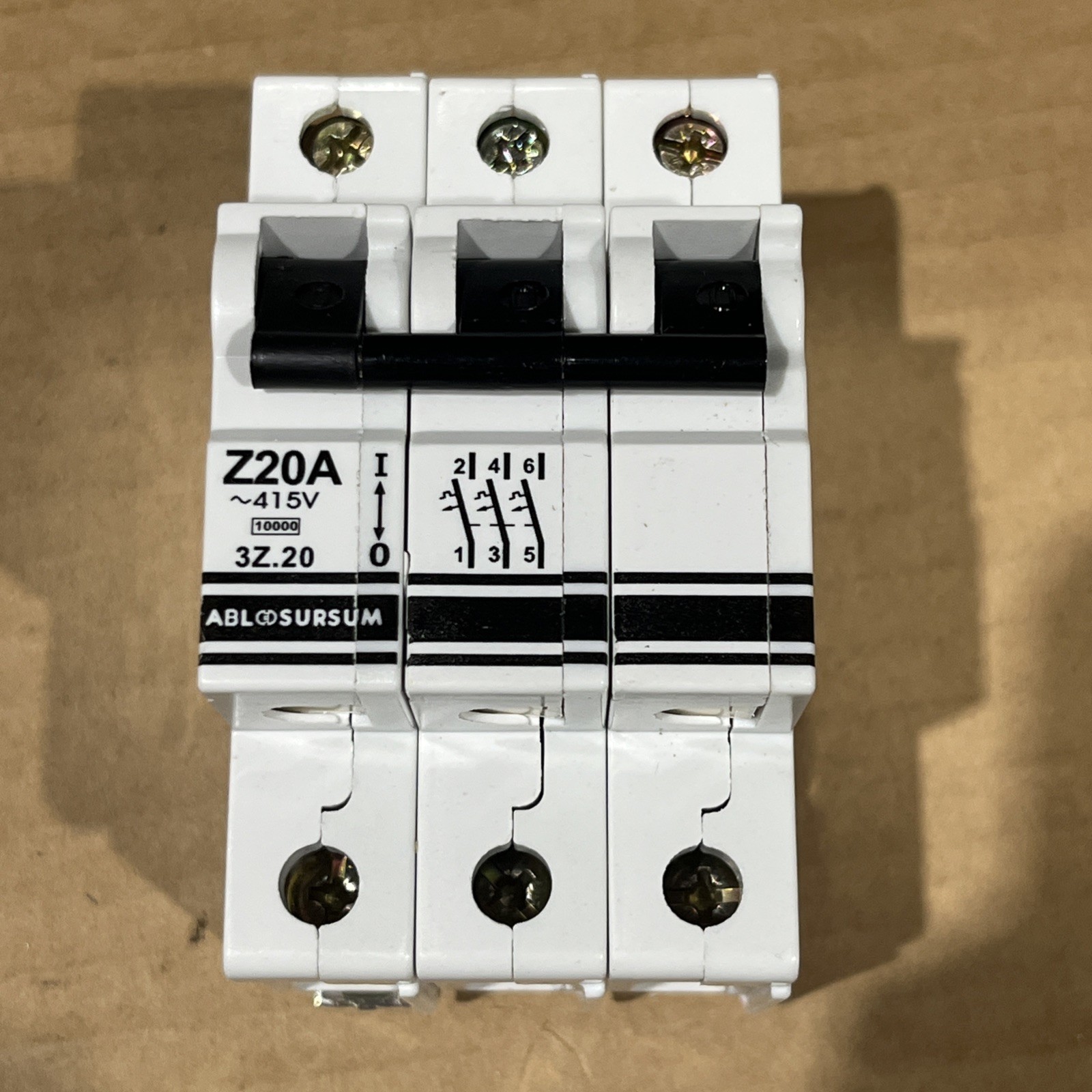 🔥ABL Sursum 3Z.20 3P 20A 415V Circuit Breaker, New Free Shipping🇺🇸