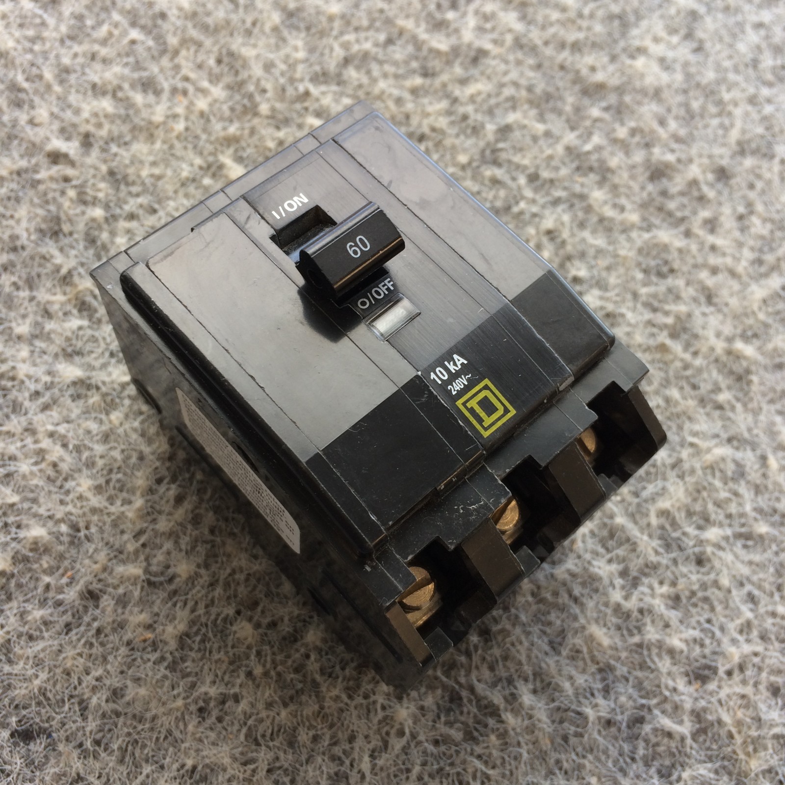 Square D QOB360 60Amp Circuit Breaker 3 Pole 240Vac 10kA *Ships Fast*
