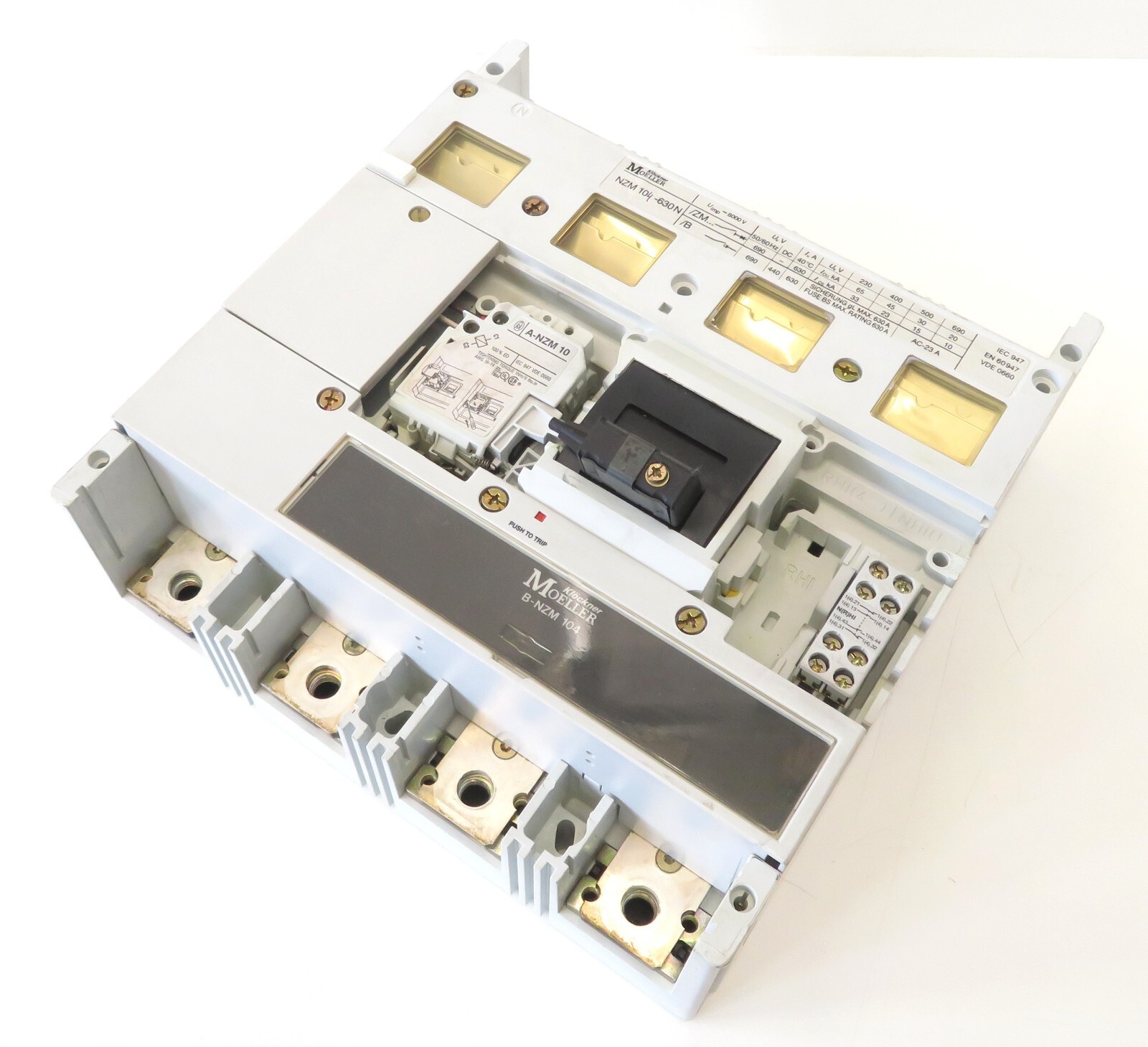 Klöckner Moeller NZM104-630N Circuit Breaker Circuit Breaker 630A 4 Pole
