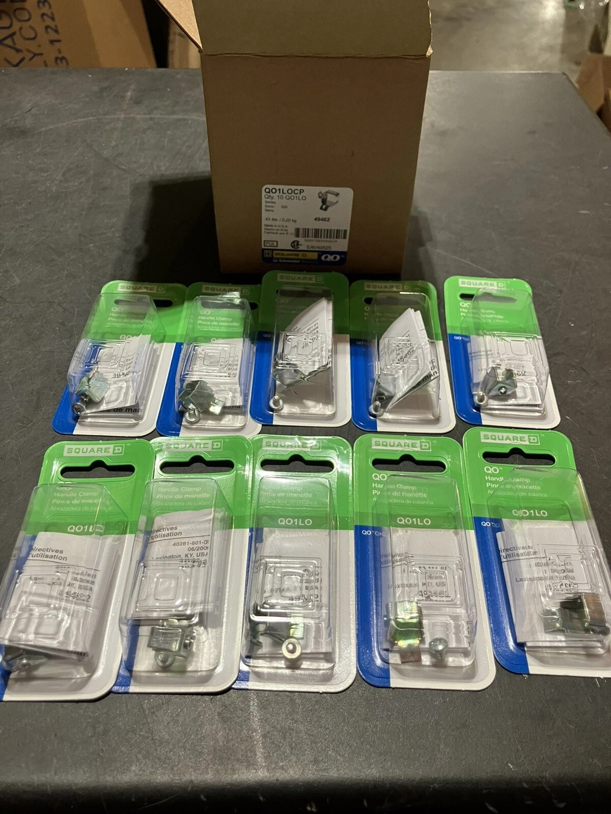 (Lot of 10) NEW QO1LO Square D QO Handle Clamp Lock