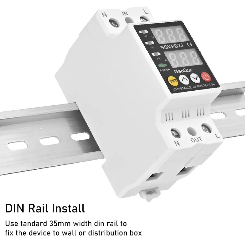 Adjustable Voltage Current Protector 110/120/127/220/240V 80300V Universal AC DC