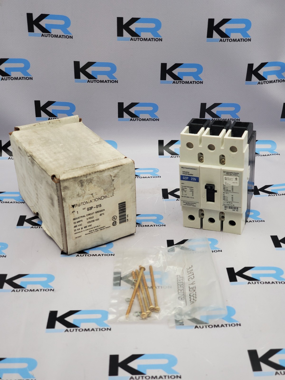 Automation Direct G3P-015 Industrial Circuit Breaker 3P 15A 480VAC 125/250VDC