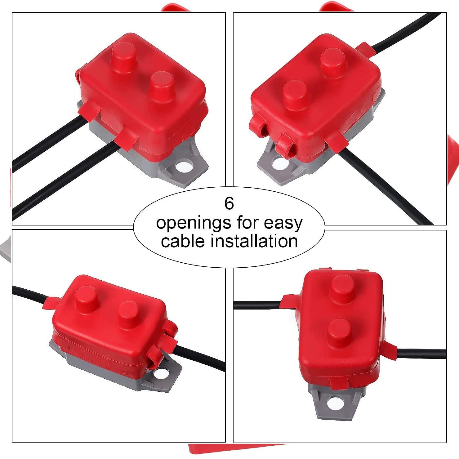 Stud Type Circuit Breakers Auto Reset Lengthwise Bracket Waterproof Inline Fu…