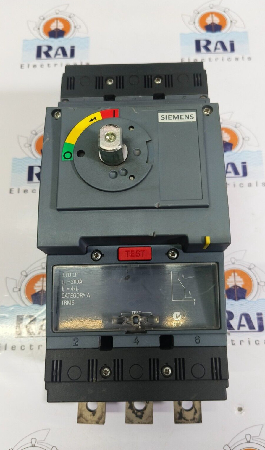 SIEMENS 3VT2 circuit breaker 3VT2 200 Amps, Icu=36kA, 415V AC 3-pole (NEW)