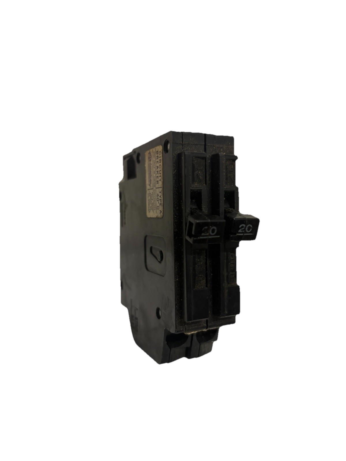 American Switch A2020 Circuit Breaker, Single Pole Tandem, 20A, 120/240V, Type A