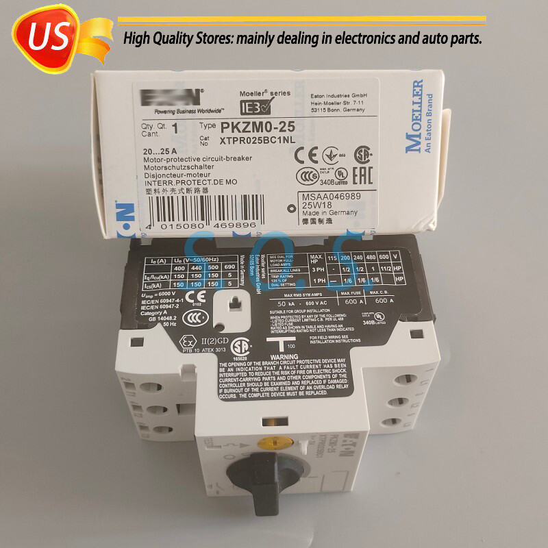 Circuit Breaker PKZM025 For EATON MOELLER PKZM0-25 XTPR025BC1 Free Shipping