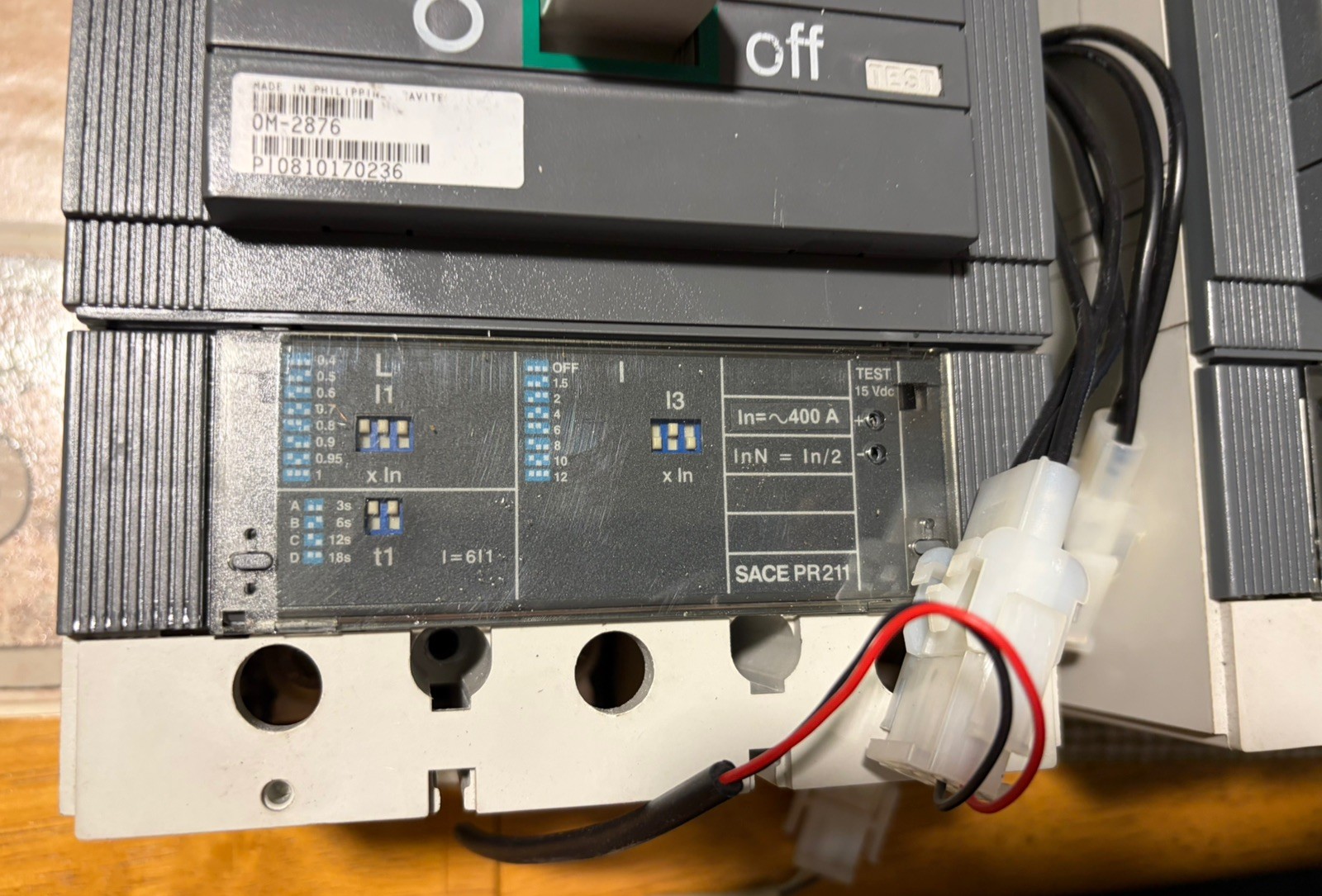A Set of Two Breaker ABB SACE S5 S5N PR211 Breaker 4 Pole 400A Amp600V AD-9312