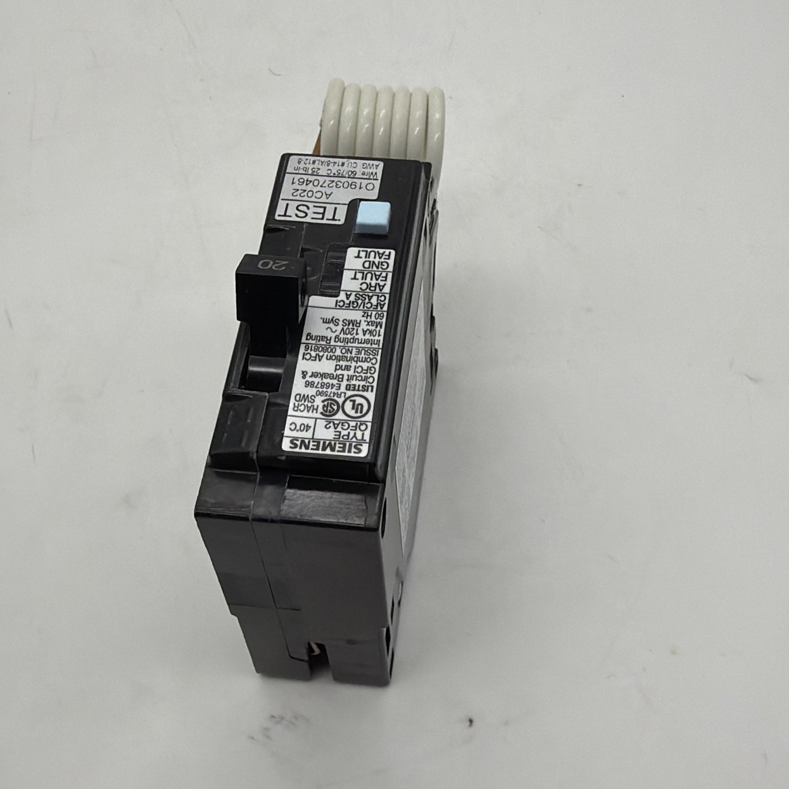 🔥 SIEMENS Q120DF 20A 1-POLE 120V DUAL FUNCTION AFCI/GFCI CIRCUIT BREAKER NEW