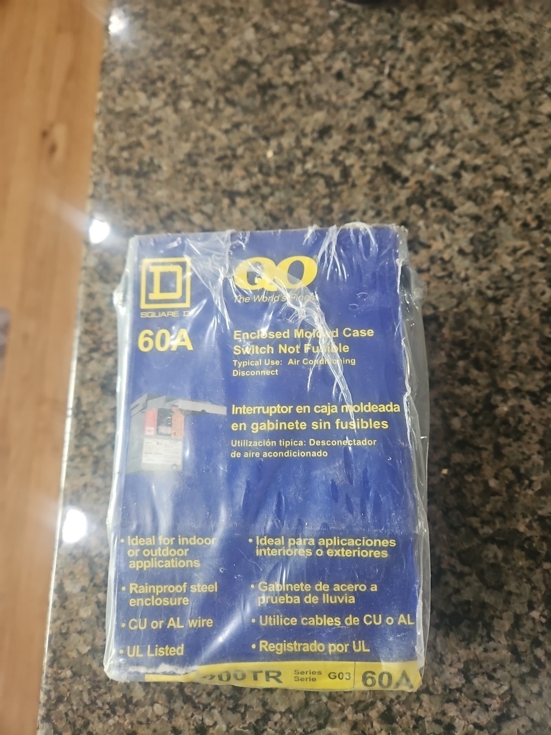 QO Square D Enclosed Molded Case Circuit Disconnect Switch Series G03 QO200TR