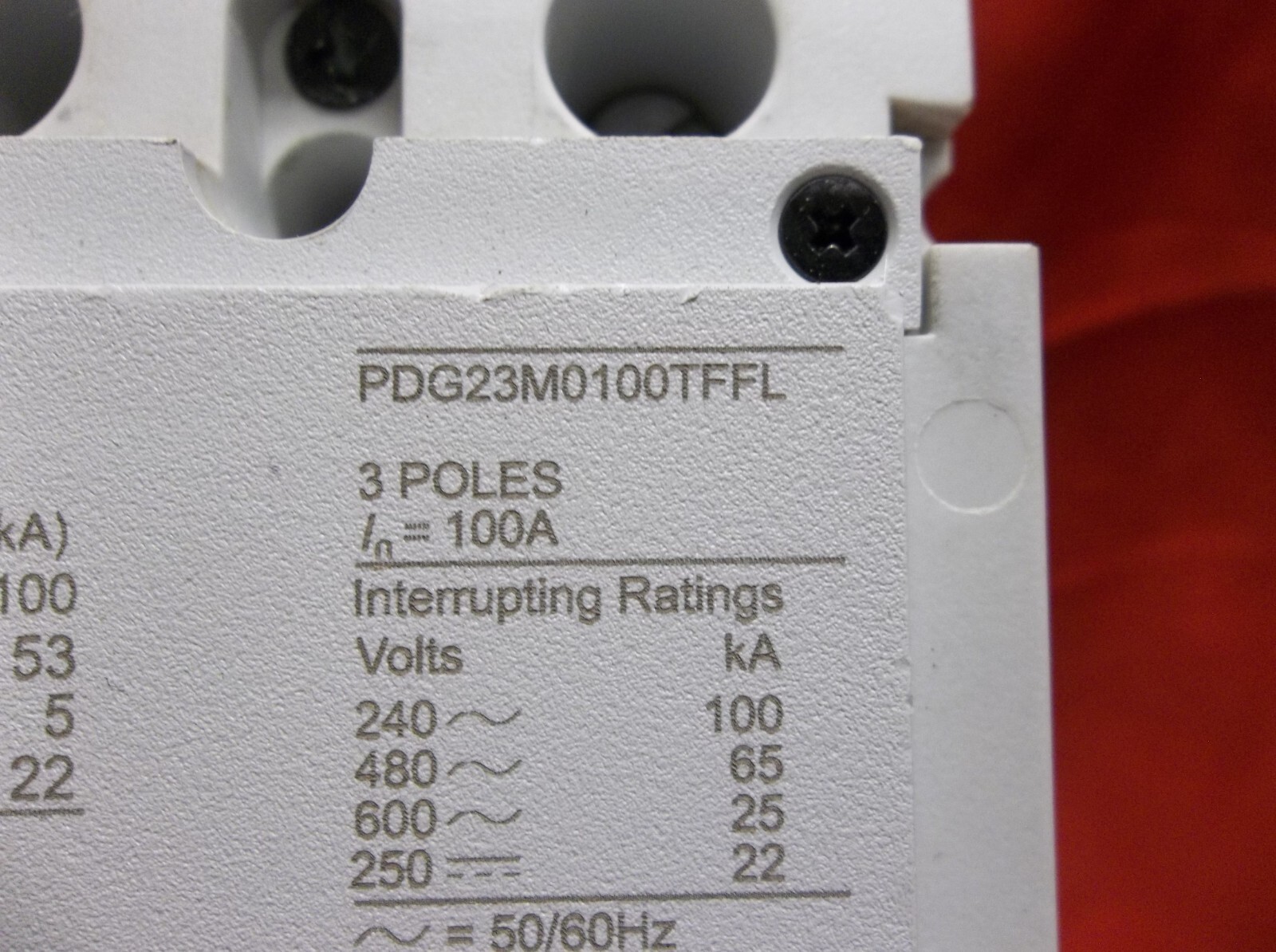EATON PDG23M0100TFFL circuit breaker 315A6