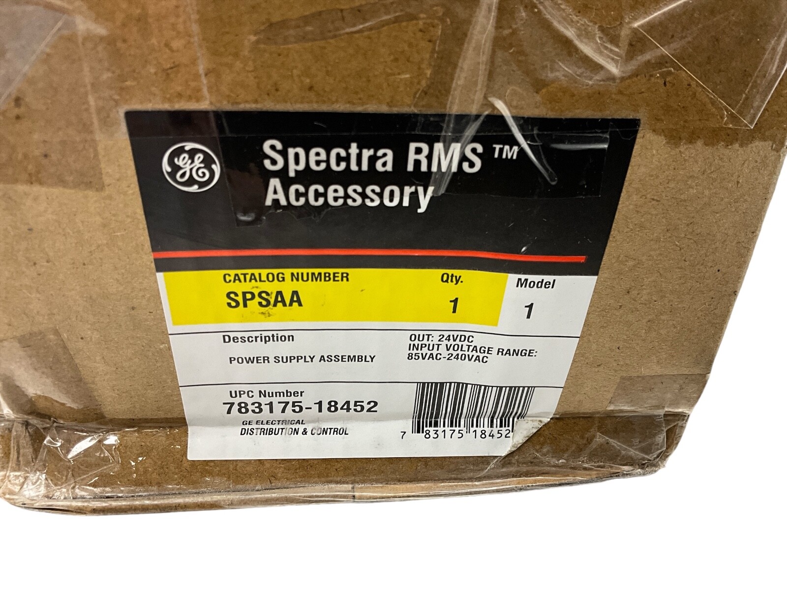 GE SPSAA Spectra RMS Accessory Power Supply W/ Plate