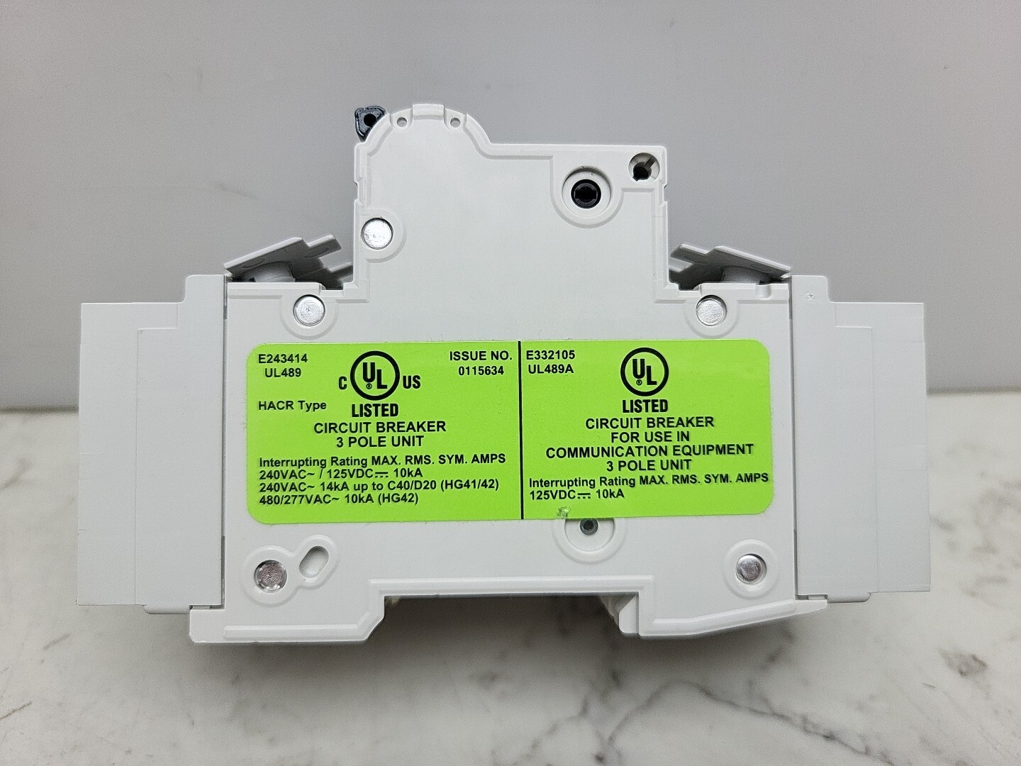 Siemens 5SJ4310-7HG42 Circuit Breaker 10A Amp 3-Pole Type NSJ 277V/480Y New