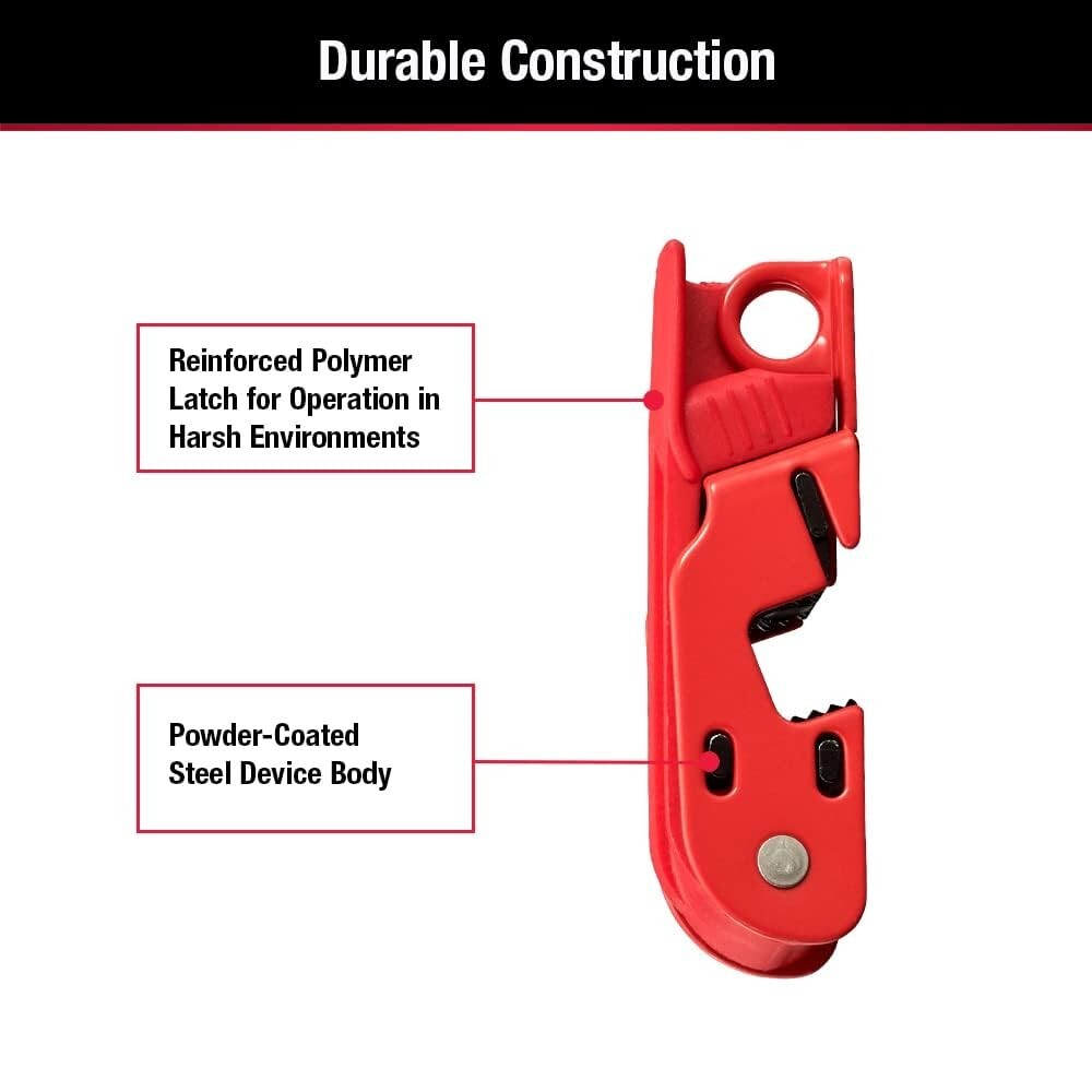 Master Lock 491B Grip Tight Single Pole Breaker Lockout Steel Clamp-On
