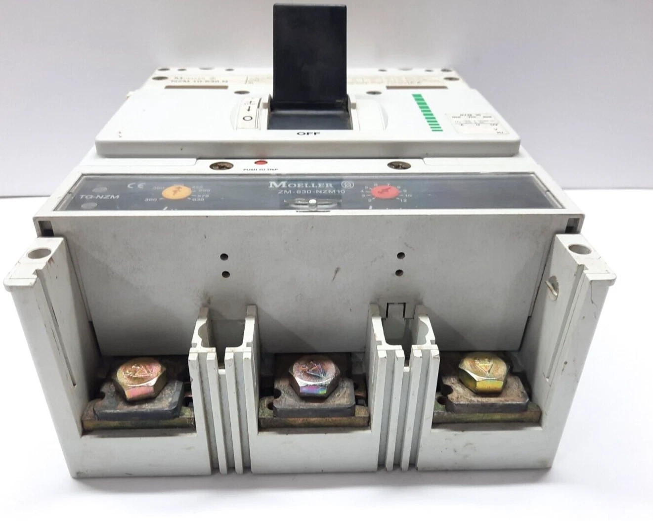 MOELLER 3 POLE 630 AMPS NZM 10-630N CIRCUIT BREAKER 690VAC