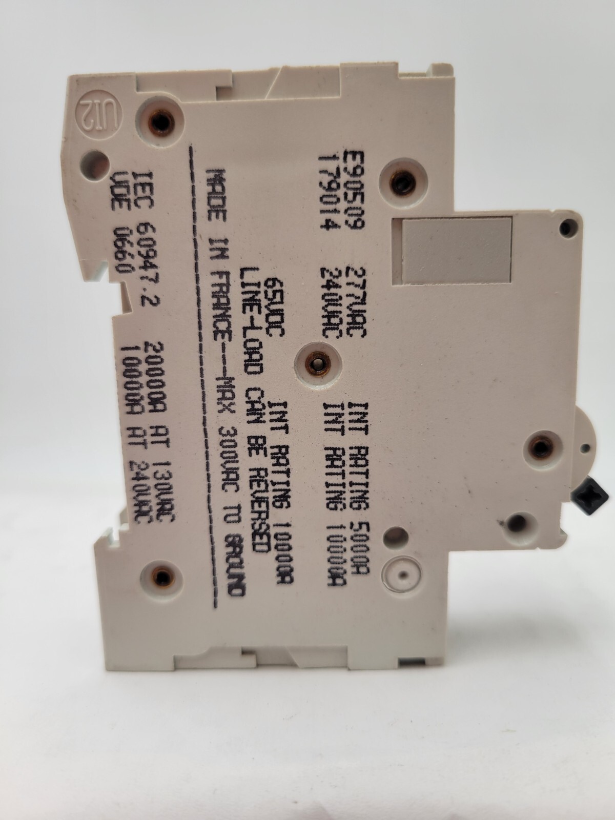 Merlin Gerin C60N DIN Rail Multi-9 Circuit Breaker 4A 277V 1P 1PH Type C 4 Amp