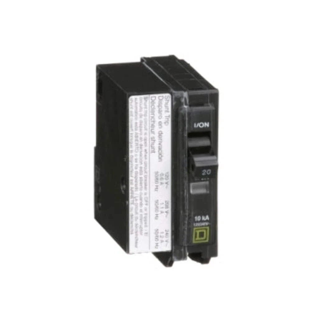 NEW SQUARE D QO1201021 QO120 Circuit Breaker Shunt Trip 1P 20A