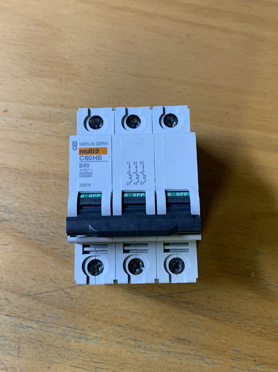 MERLIN GERIN C60HB363 440V 63A Miniature Circuit Breaker