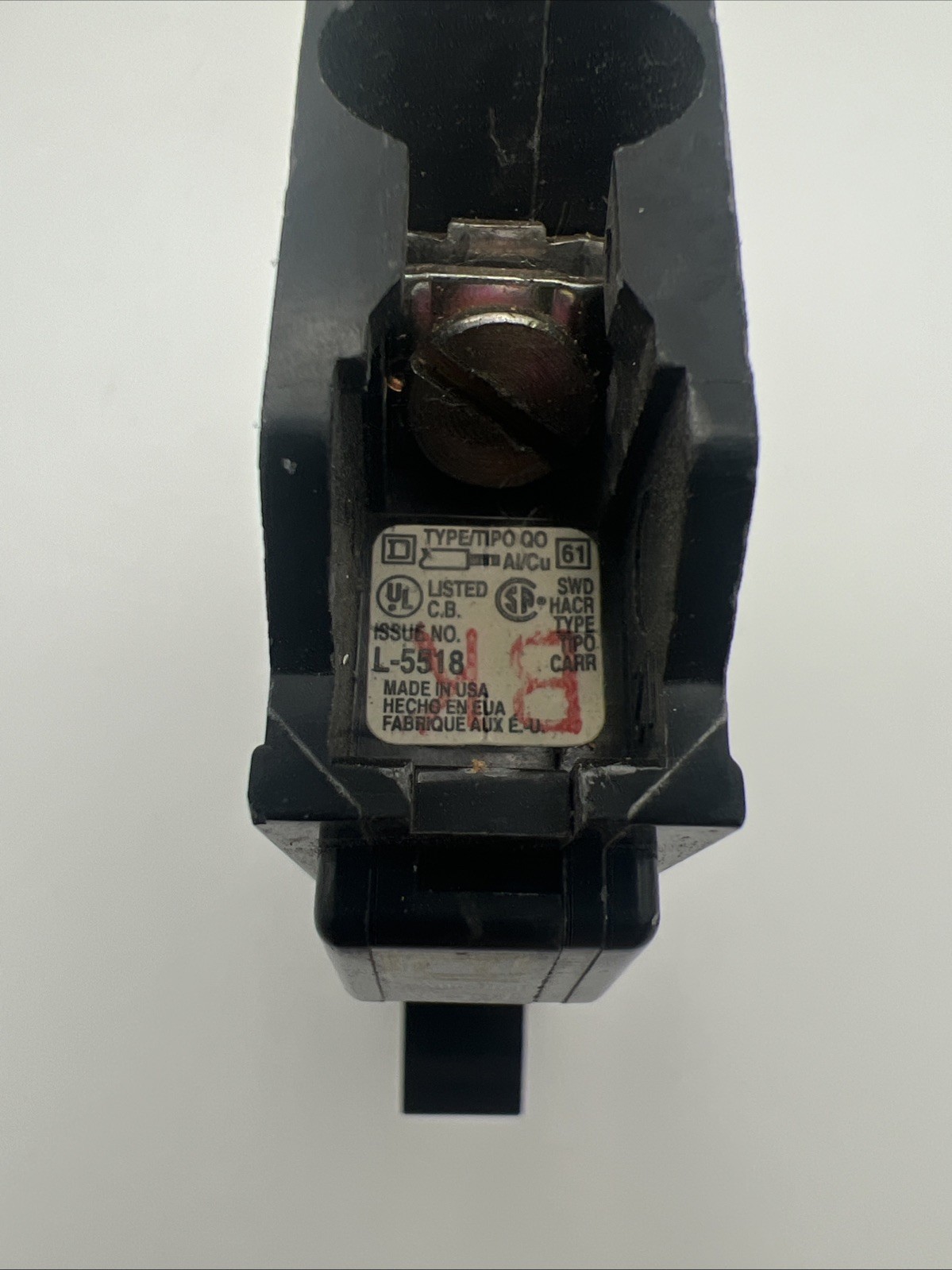 LOT OF 2 Square D QO Circuit Breakers 1-QO115 15A and 1-QO120 20A