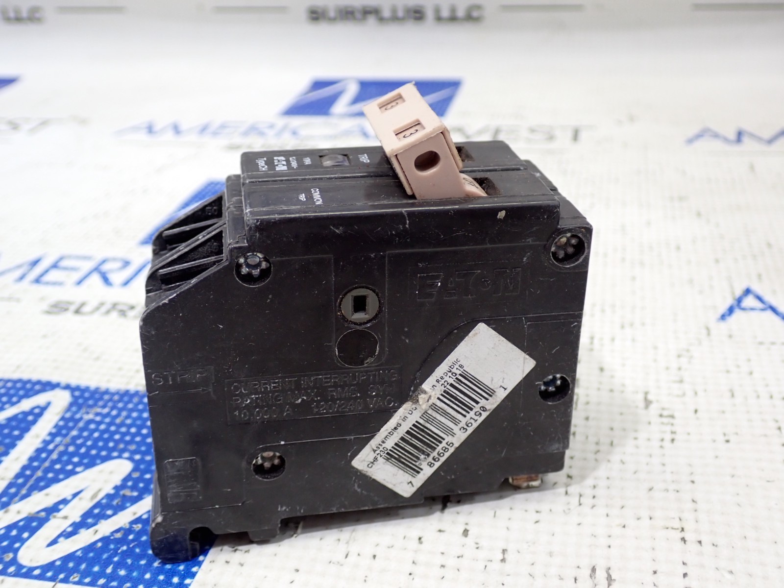 Eaton CHF230 30 Amp 2 Pole 120/240V plug in Plastic Hook Circuit Breaker