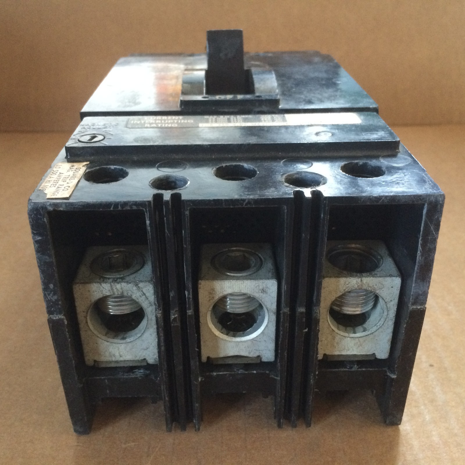 SQUARE D KAL KAL36100 3 pole 600v 100 amp Circuit Breaker Black