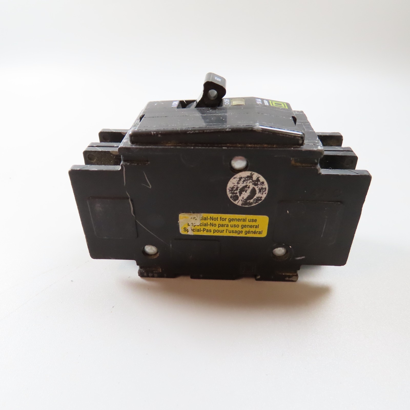 Square D 60 Amp 2 Pole HVAC Specific Breaker Lugs line side Spades load side