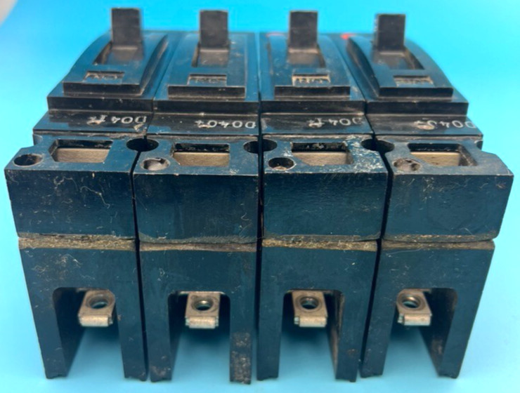 GE TED113020 20 Amp 1 Pole Circuit Breaker General Electric 20A 277V (Lot Of 4)