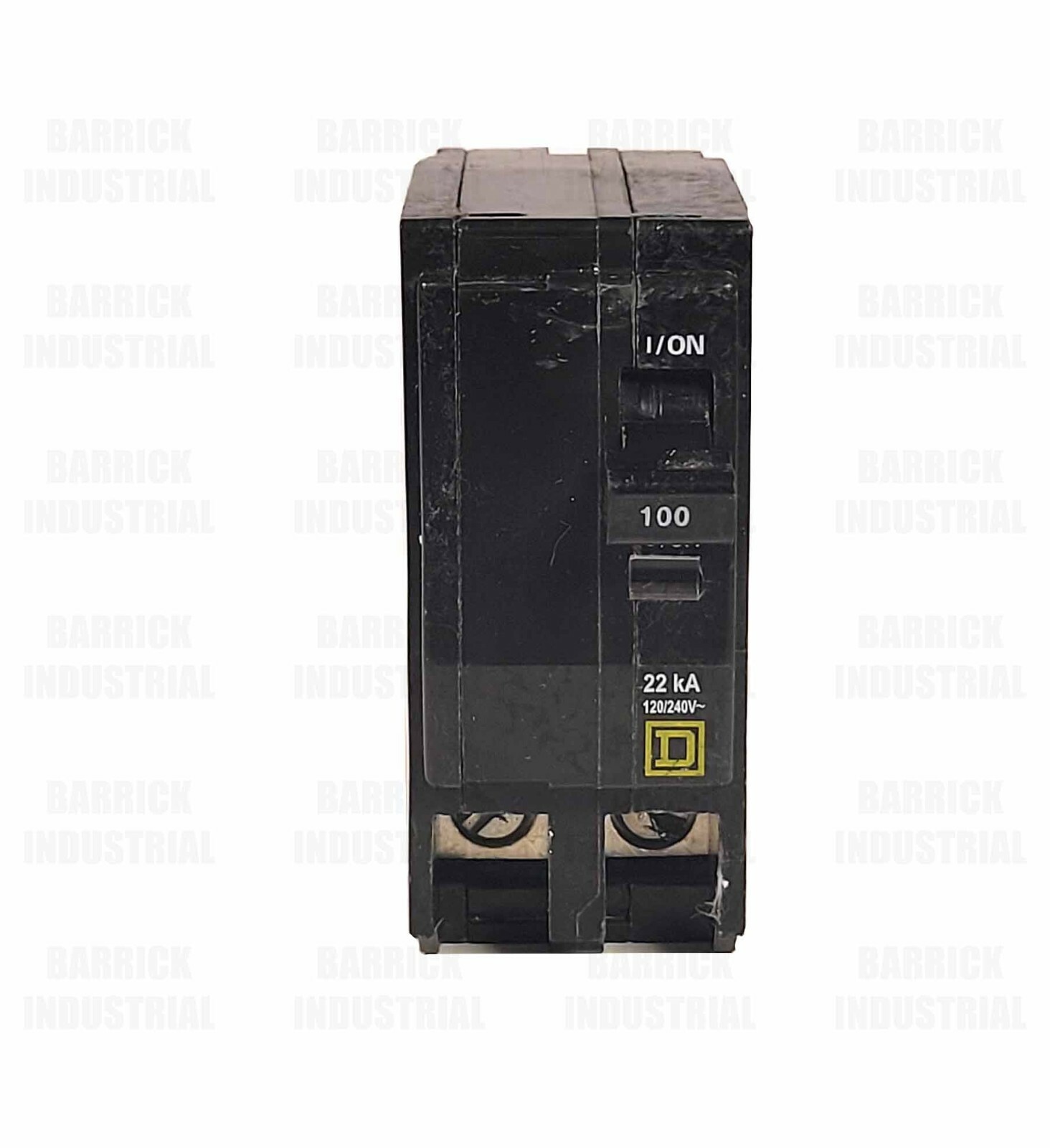 QO2100VH Square D Molded Case Circuit Breaker. 100 Amp, 2 Pole, 1 Phase, 120V AC